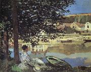Claude Monet Au Bord de l-Eau,Bennecourt oil painting artist